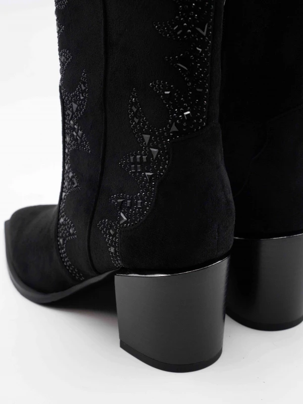 TOPUKLU WESTERN BOT SİYAH