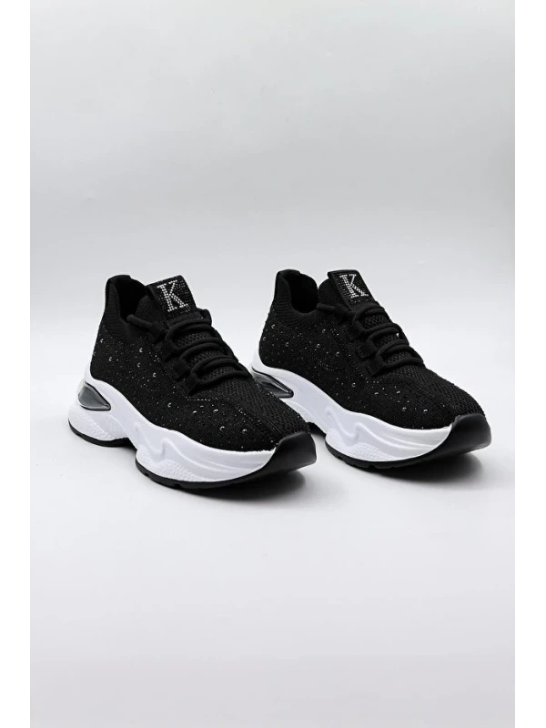 TRİKO ÖRGÜ KADIN SPOR SİYAH