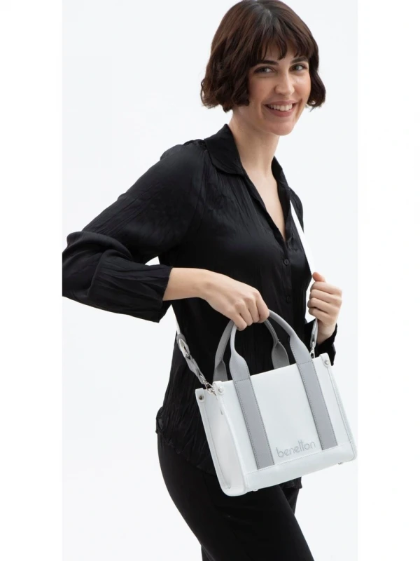 United Colors Of Benetton Kadın Çanta BEYAZ-GRİ
