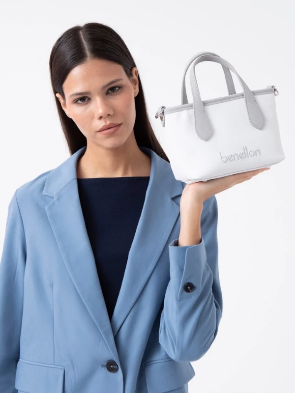 United Colors Of Benetton Kadın Çanta BEYAZ-GRİ