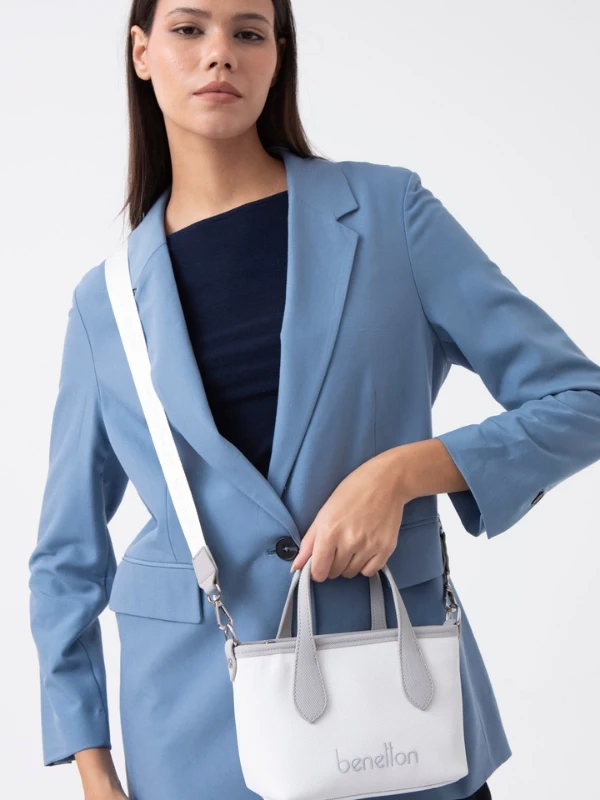 United Colors Of Benetton Kadın Çanta BEYAZ-GRİ