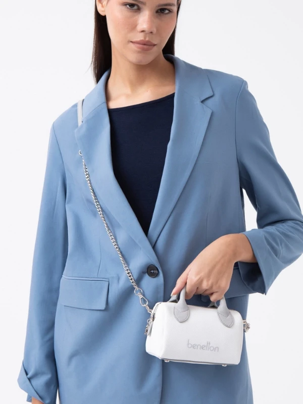 United Colors Of Benetton Kadın Çanta BEYAZ-GRİ