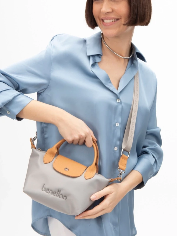 United Colors Of Benetton Kadın Çantası BNT1360 GRİ-CAMEL