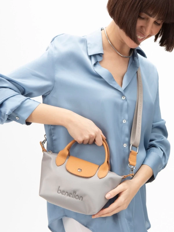 United Colors Of Benetton Kadın Çantası BNT1360 GRİ-CAMEL