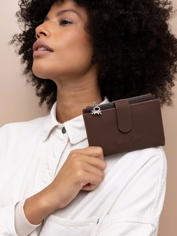 United Colors Of Benetton Kadın Cüzdan BNT1426 KAHVE