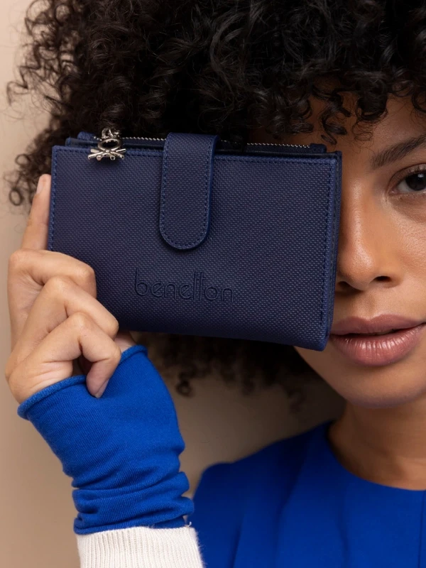 United Colors Of Benetton Kadın Cüzdan BNT1426 LACİVERT