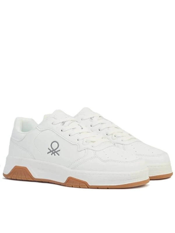 United Colors Of Benetton Yan Logo Detay Sneakers BEYAZ