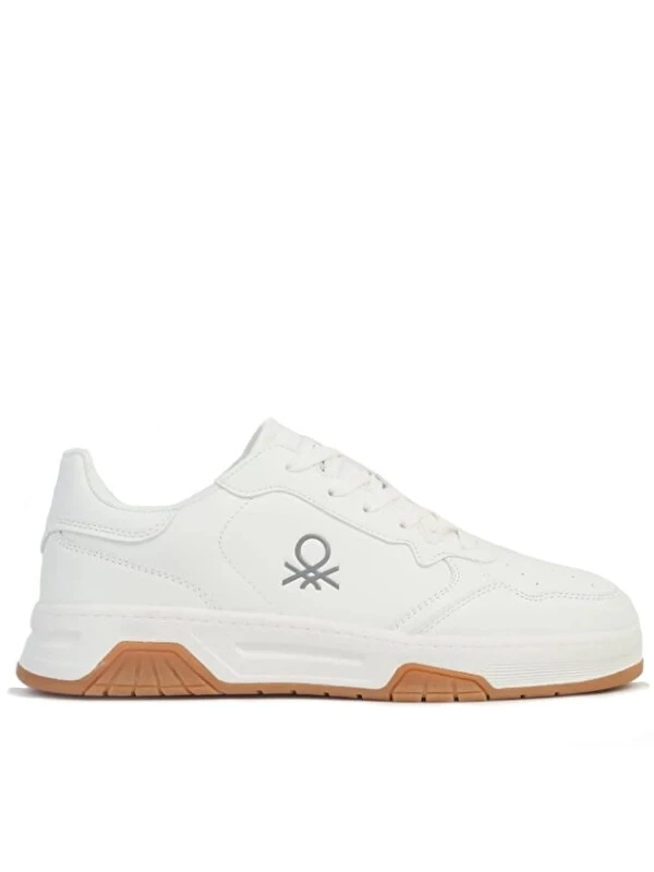 United Colors Of Benetton Yan Logo Detay Sneakers BEYAZ