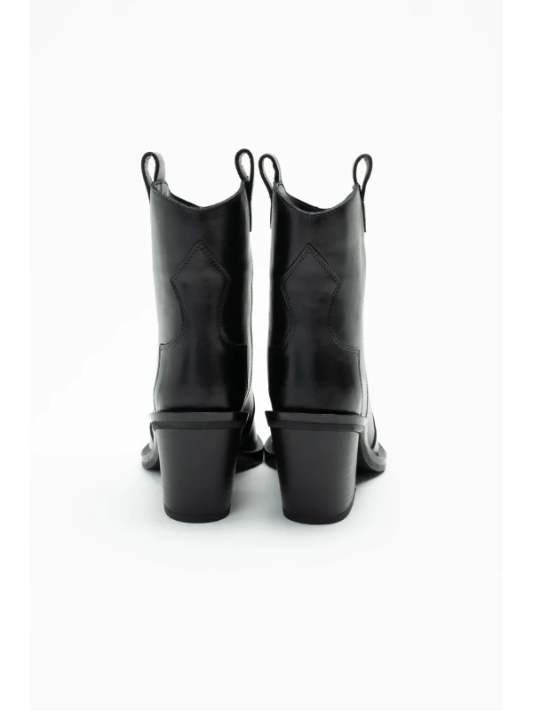 WESTERN DERİ BOT SİYAH