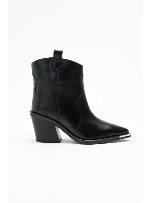 WESTERN DERİ BOT SİYAH