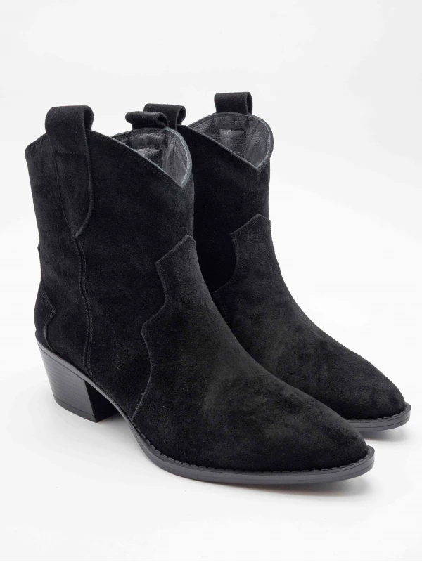 WESTERN SÜET DERİ BOT SİYAH