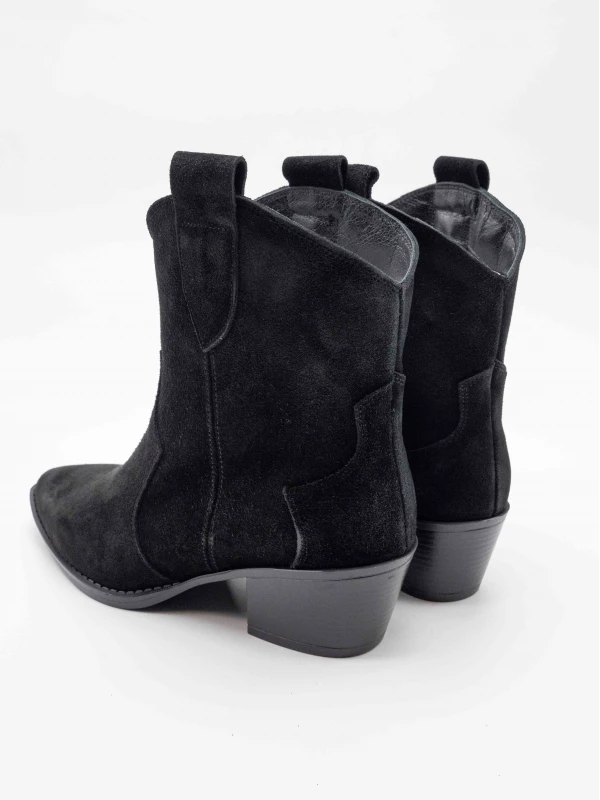 WESTERN SÜET DERİ BOT SİYAH