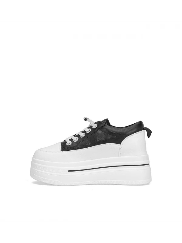 YÜKSEK TABAN DERİ AYAKKABI SİYAH