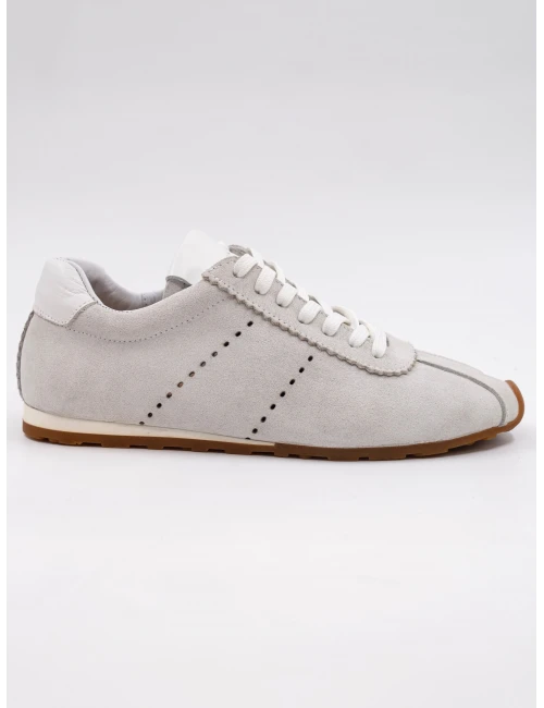 SÜET DERİ SNEAKER BEYAZ