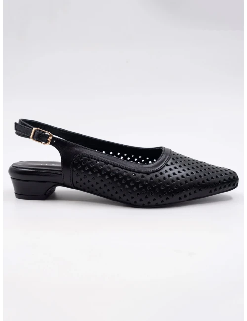 KADIN DERİ BABET SİYAH