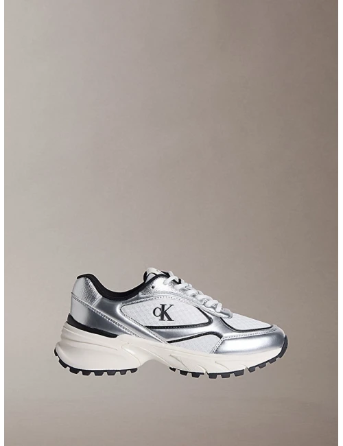 Calvin Klein Hıke Runner Laceup Mesh GÜMÜŞ