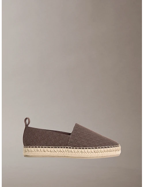 Calvin Klein Oblique Espadrılle KAHVE