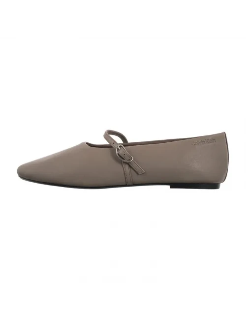 Calvin Klein Oblıque Ballerına Mj Lth VİZON