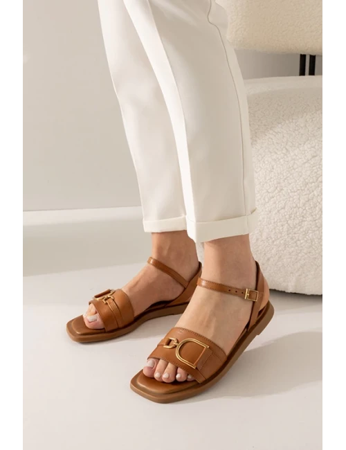 TOKALI DÜZ TABAN BANTLI SANDALET