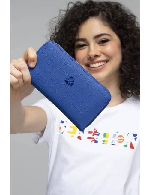 United Colors Of Benetton Kadın Cüzdan Bnt764 MAVİ