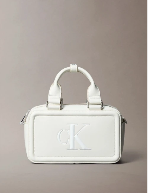 Calvin Klein Bold Elongated Mini Tote BEYAZ