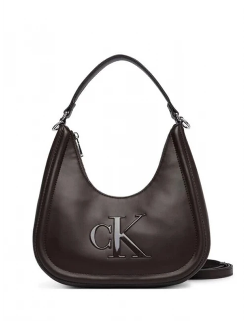 Calvin Klein Bold Small Crescent Bag KAHVE