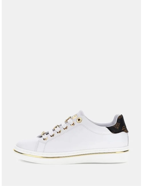 Guess 4G logo baskılı Sneaker BEYAZ