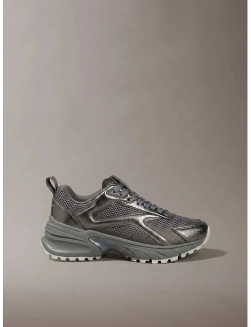 Calvin Klein Hıke Run Ckstrıpe Mesh Met GRİ