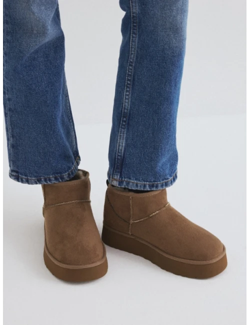 KALIN TABAN DERİ KÜRKLÜ BOT VİZON