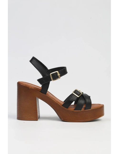 PİERRE CARDİN BİLEK BANTLI DOLGU TOPUK SANDALET
