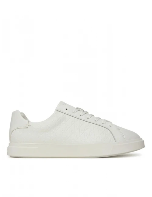 Calvin Klein Low Pro Cubs Laceup Lth Aop BEYAZ