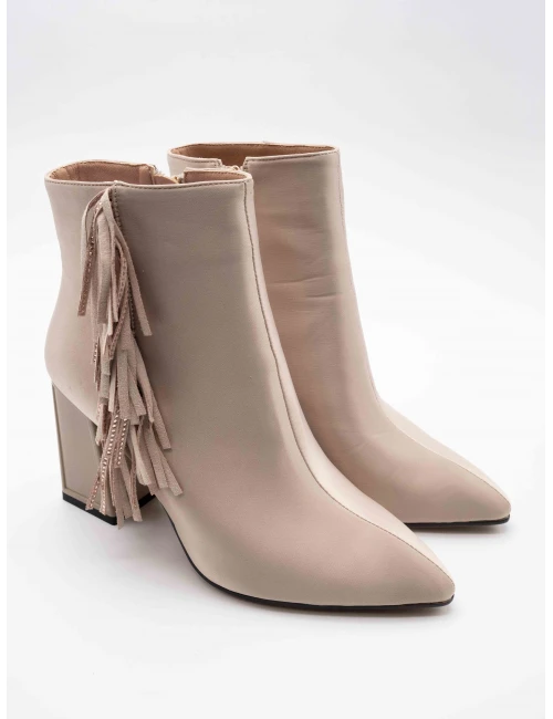 PÜSKÜL DETAY SATEN KUMAŞ BOT BEJ