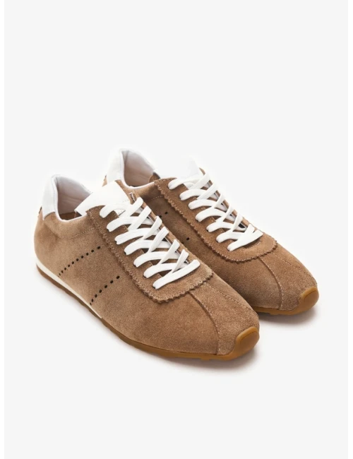 SÜET DERİ SNEAKER KAHVE