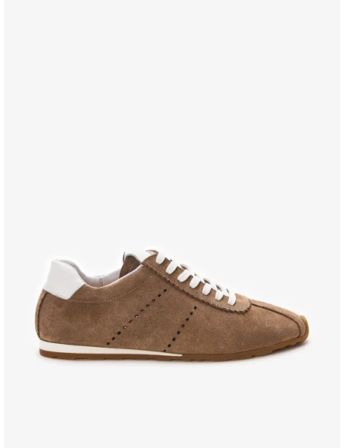 SÜET DERİ SNEAKER KAHVE