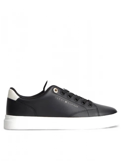 Tommy Hilfiger Femınıne Cupsole Monogram SİYAH