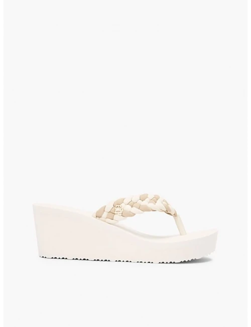Tommy Hilfiger Th Wedge Braıdet Summer Sandalet BEJ