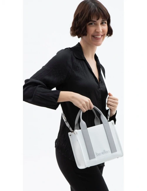 United Colors Of Benetton Kadın Çanta BEYAZ-GRİ