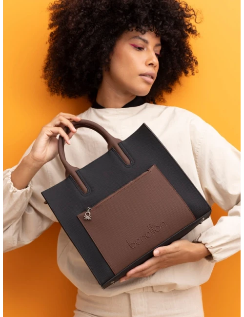 United Colors Of Benetton Kadın Çanta BNT1141 SİYAH-KAHVE