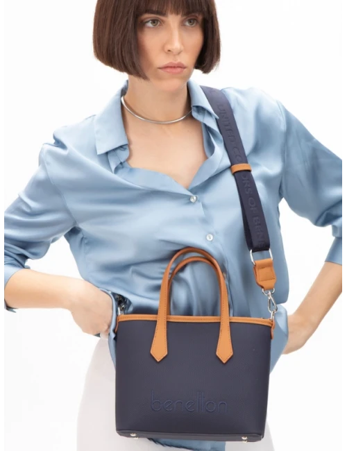 United Colors Of Benetton Kadın Çanta LACİVERT-CAMEL