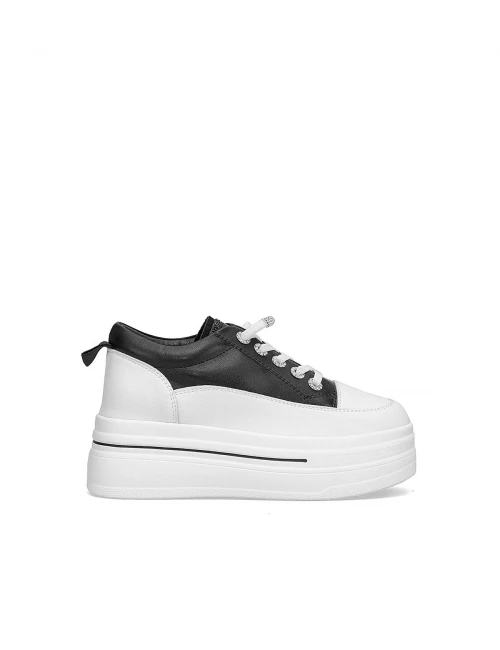 YÜKSEK TABAN DERİ AYAKKABI SİYAH