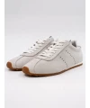 SÜET DERİ SNEAKER BEYAZ