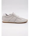 SÜET DERİ SNEAKER BEYAZ