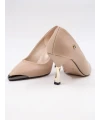 PİERRE CARDİN METAL TOPUK DETAYLI STİLETTO NUDE