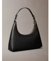Calvin Klein Foil Logo Shoulder Bag SİYAH