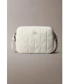 Calvin Klein Quılted Double Zıp Camera Bag BEYAZ