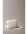 Calvin Klein Quılted Double Zıp Camera Bag BEYAZ