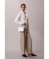 Calvin Klein Quılted Double Zıp Camera Bag BEYAZ