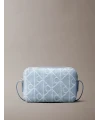 Calvin Klein Emblem Aop Denim Camera Bag BUZ MAVİSİ