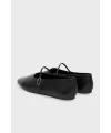 Calvin Klein Oblıque Ballerına Mj Lth SİYAH
