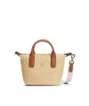 Tommy Hilfiger Popette Mıcro Tote Raffıa BEJ-KAHVE